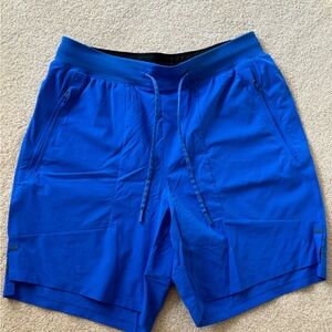 Lululemon Men’s shorts Size M. No liner. Like new condition. Blue. 7 inch